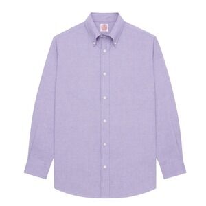 Vtg J.Press Oxford Button Down Shirt Men XS Lilac Purple 100% Cotton Preppy